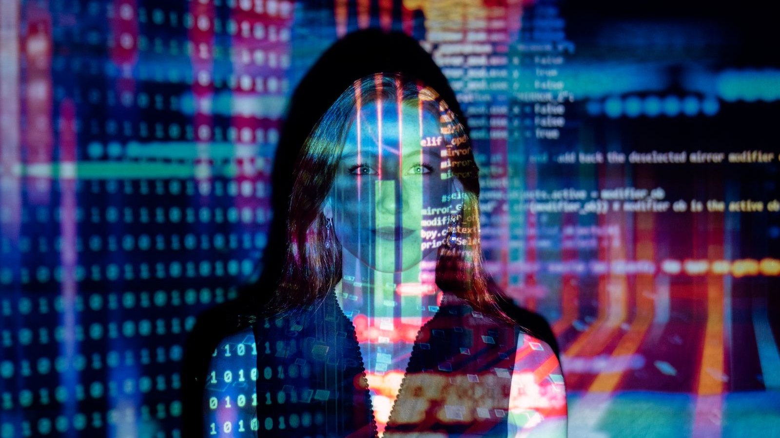 Security analyst reviewing threat data on screen